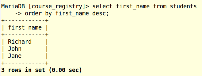 Sorting data