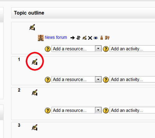 Time for action – defining each week/topic