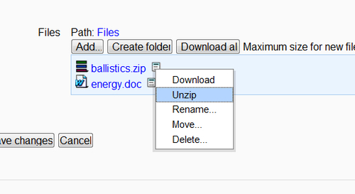 Time for action – packing files together
