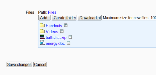 Time for action – packing files together