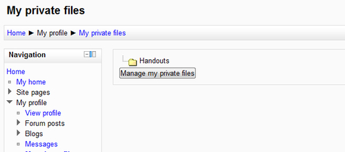 Time for action – creating a "Handouts" folder