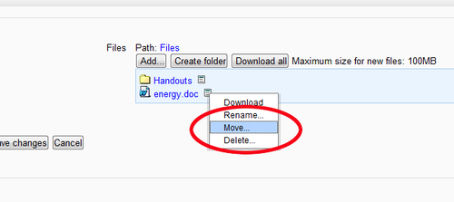 Time for action – putting files where we want them