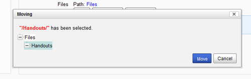Time for action – putting files where we want them