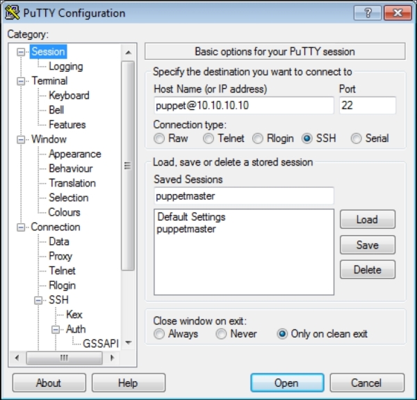 Getting the key to your computer and converting it into the PuTTY format