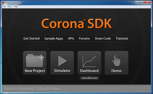 Time for action – setting up and activating Corona on Windows