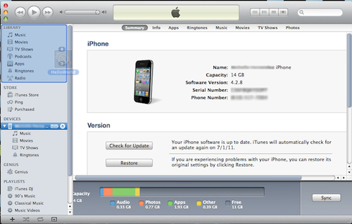 Time for action – loading an app on your iOS device