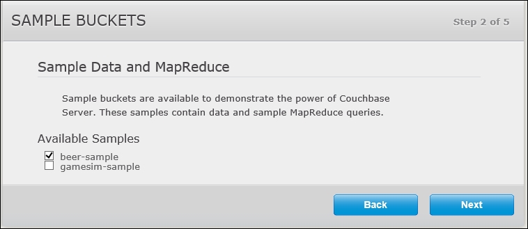 Running Couchbase for the first time