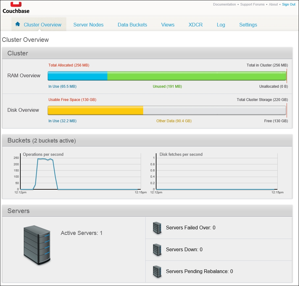 Running Couchbase for the first time