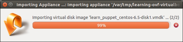 Importing the Puppet Learning VM into VirtualBox