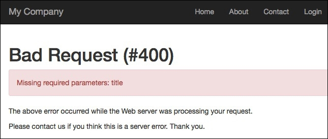 Example – create a controller to display the static news items list and details using the bootstrap template