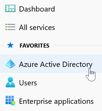 Figure 2.35 – Azure Active Directory highlighted in the left-hand
navigation menu in the Azure AD admin center