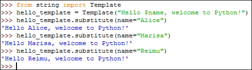String templates