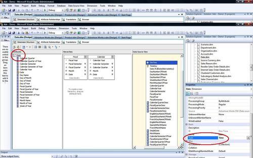 CDimension Editor, dimensionDefaultMember propertyonfiguring a Time dimension