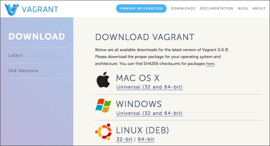 Installing Vagrant