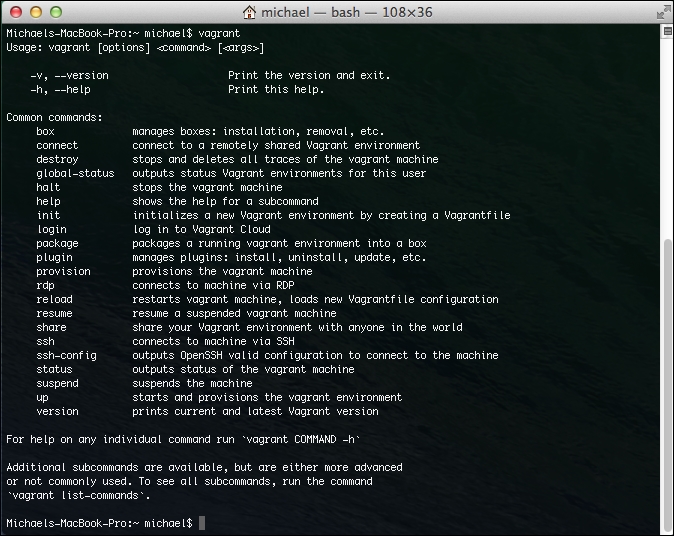 Installing Vagrant