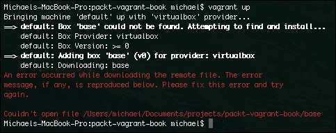 Creating our first Vagrant project