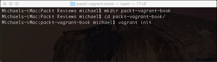 Creating our first Vagrant project