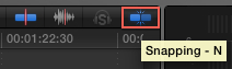 Make sure your playhead is precisely between two clips