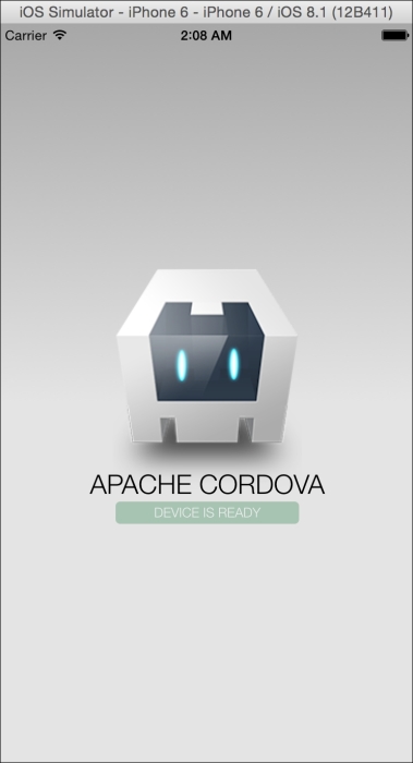 Running the application in the iOS emulator