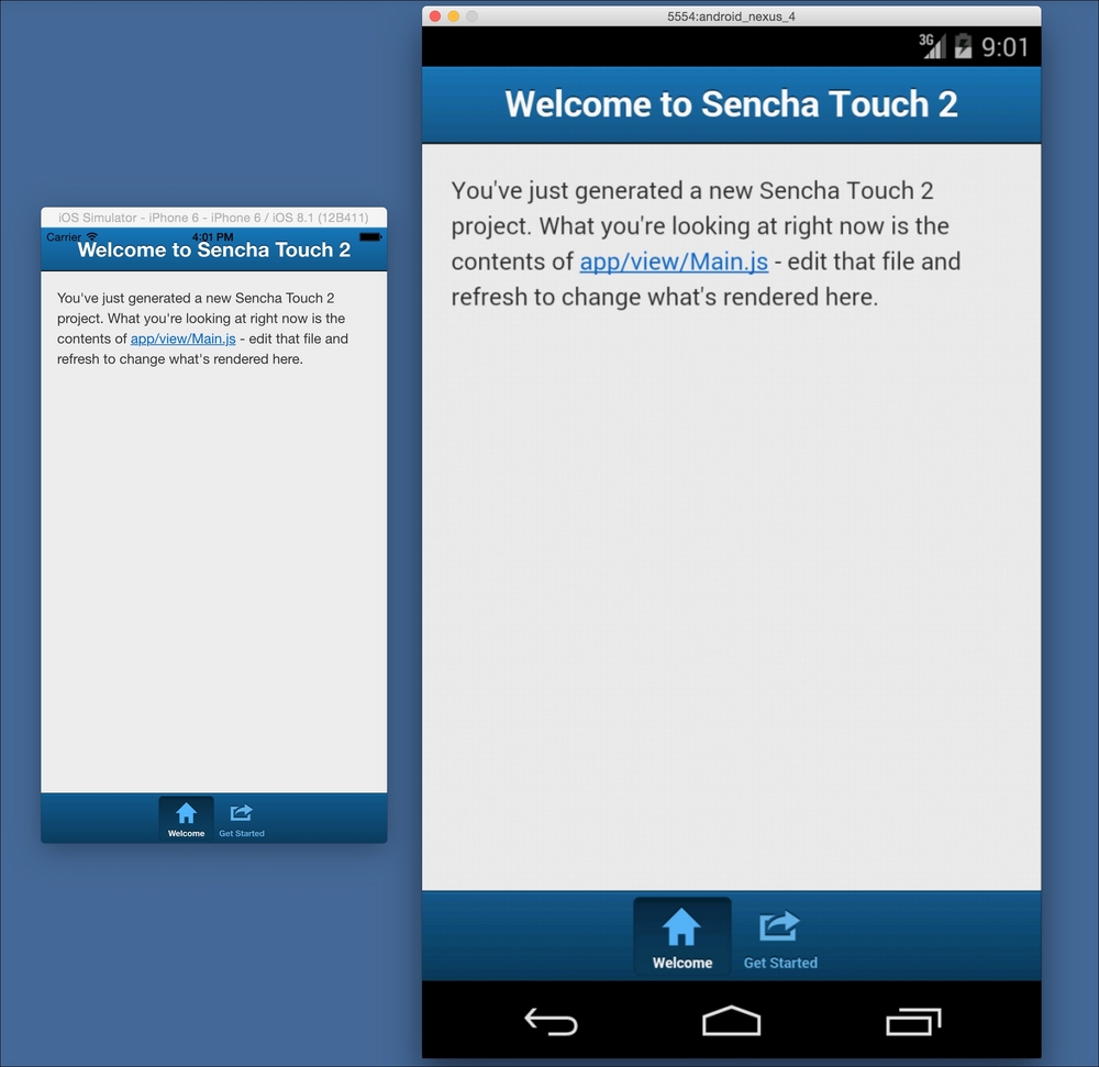 Generating the application