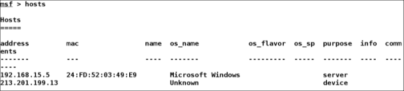 Using the database to store and fetch results